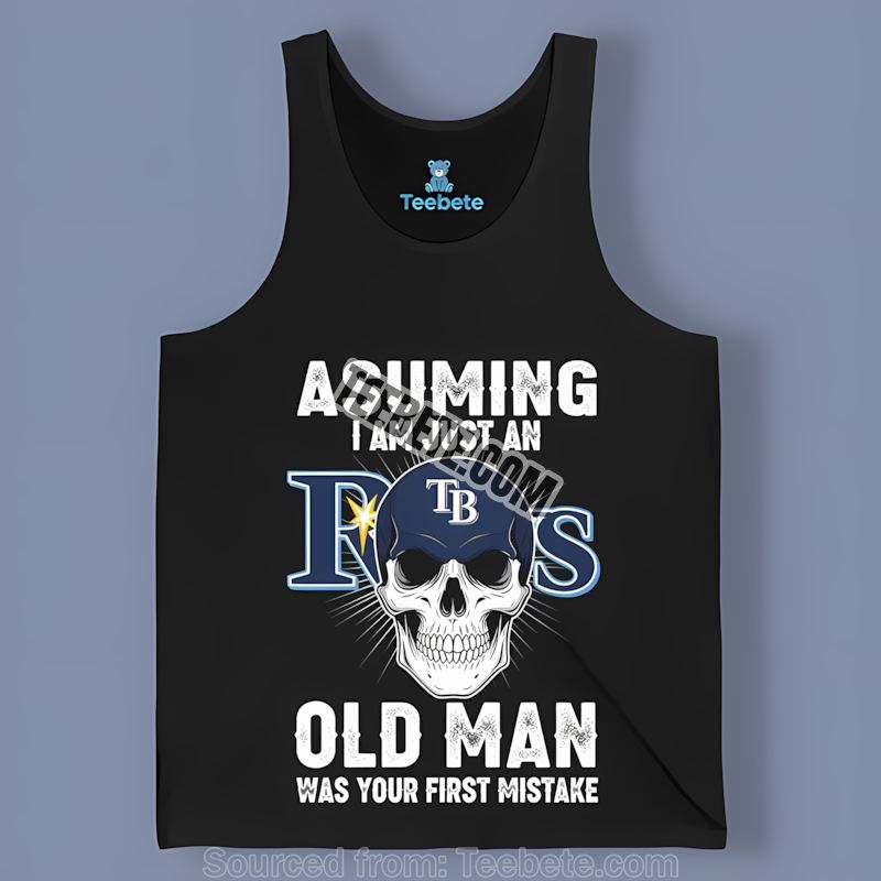 Old Man With Skull Cheers Tampa Bay Rays Sports Tanktop Old Man With Skull Cheers Tampa Bay Rays Sports Tanktop