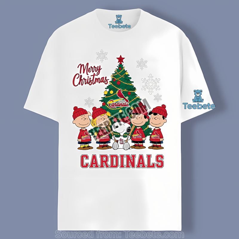 Peanuts Celebrate The St Louis Cardinals Christmas Shirt