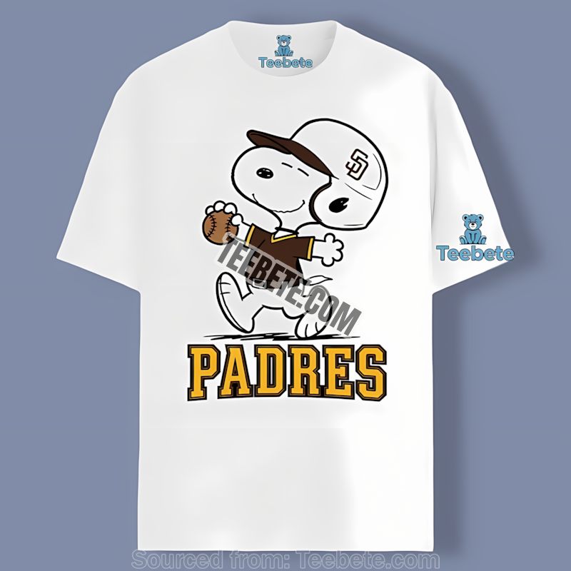 Personalized San Diego Padres Snoopy Baseball Running Classic Shirt