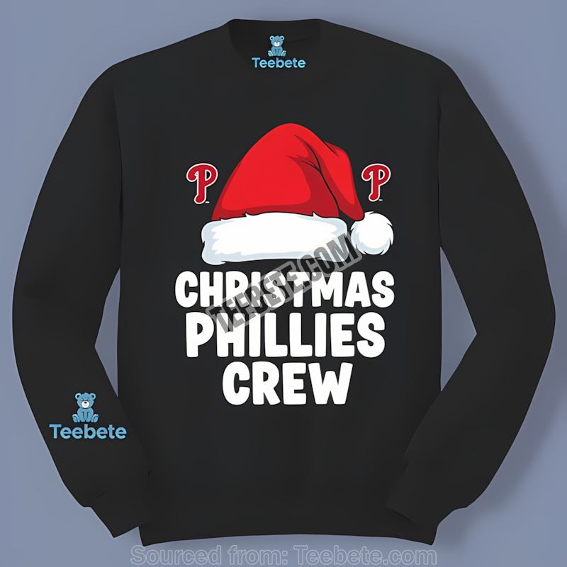 Philadelphia Phillies Christmas Crew Vintage Long Sleeve Philadelphia Phillies Christmas Crew Vintage Long Sleeve