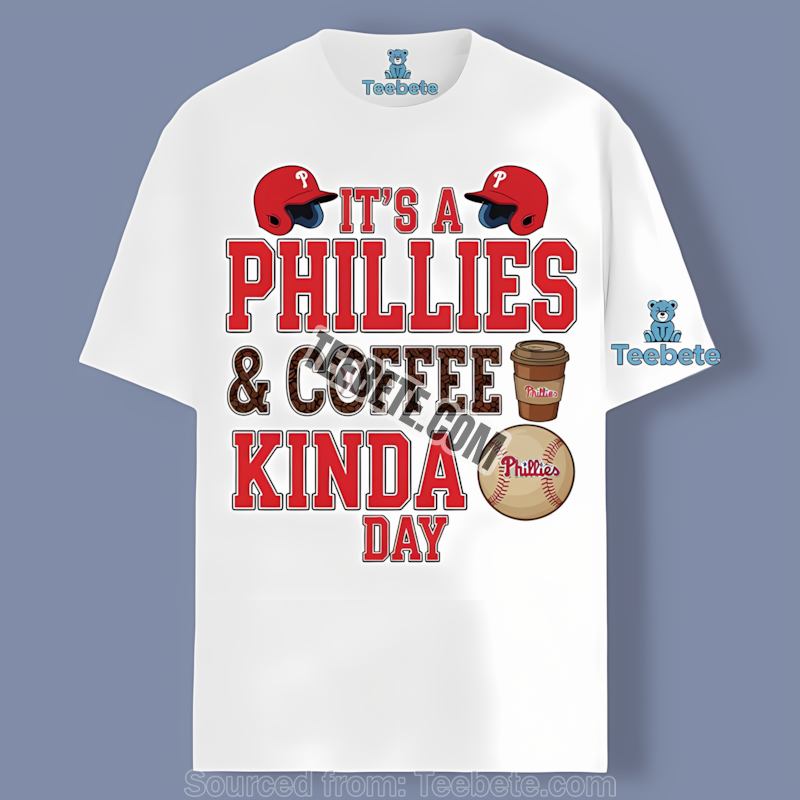 Philadelphia Phillies Coffee Kinda Day Graphic Shirt