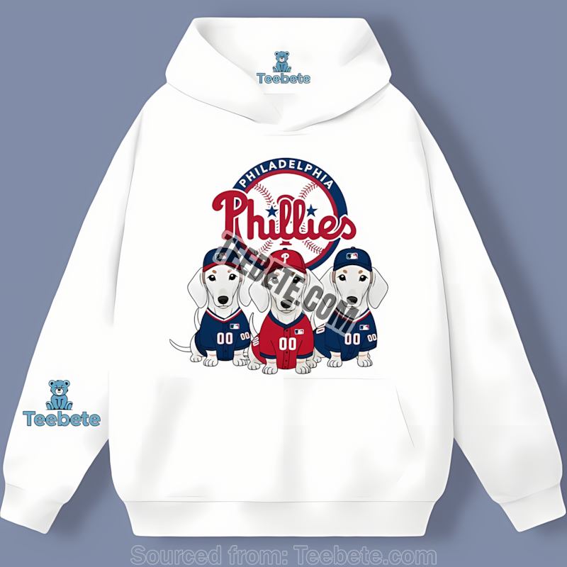 Philadelphia Phillies Dachshund Dogs Vintage Hoodie Philadelphia Phillies Dachshund Dogs Vintage Hoodie