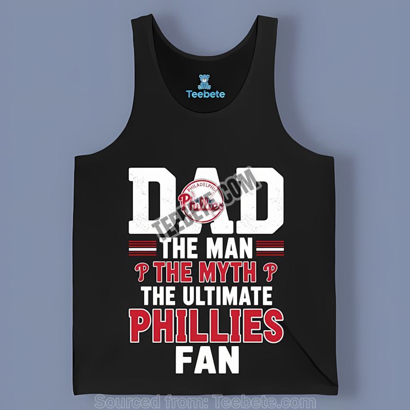 Philadelphia Phillies Dad The Man Myth Ultimate Fan Retro Tanktop Philadelphia Phillies Dad The Man Myth Ultimate Fan Retro Tanktop