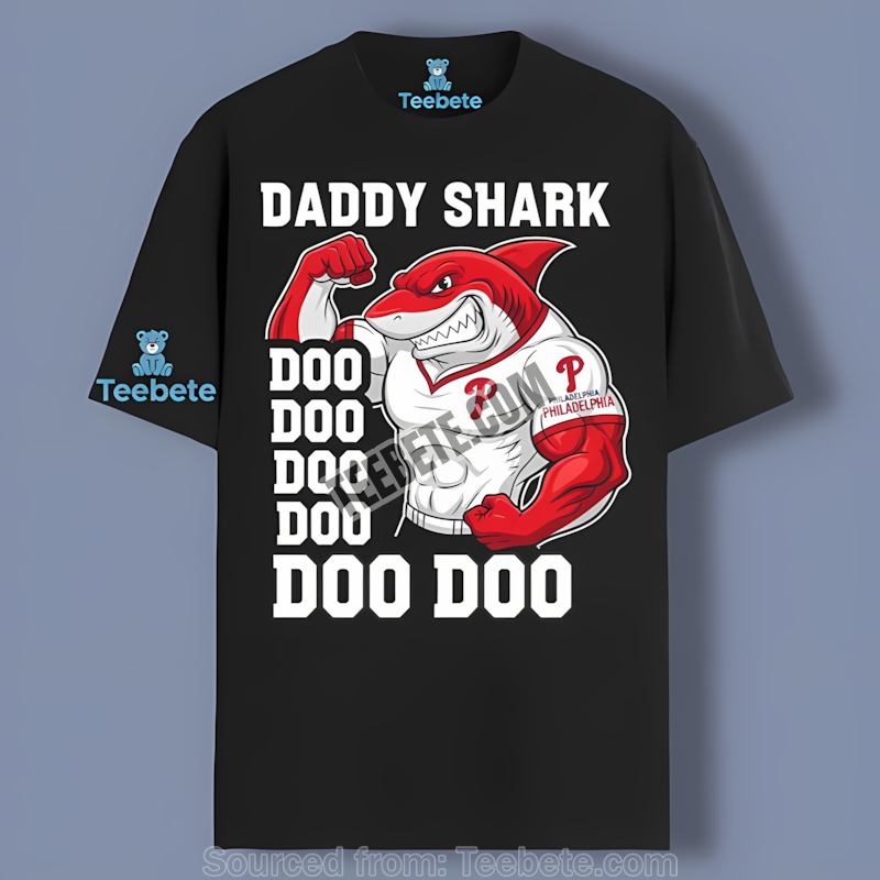 Philadelphia Phillies Daddy Shark Adults Shirt