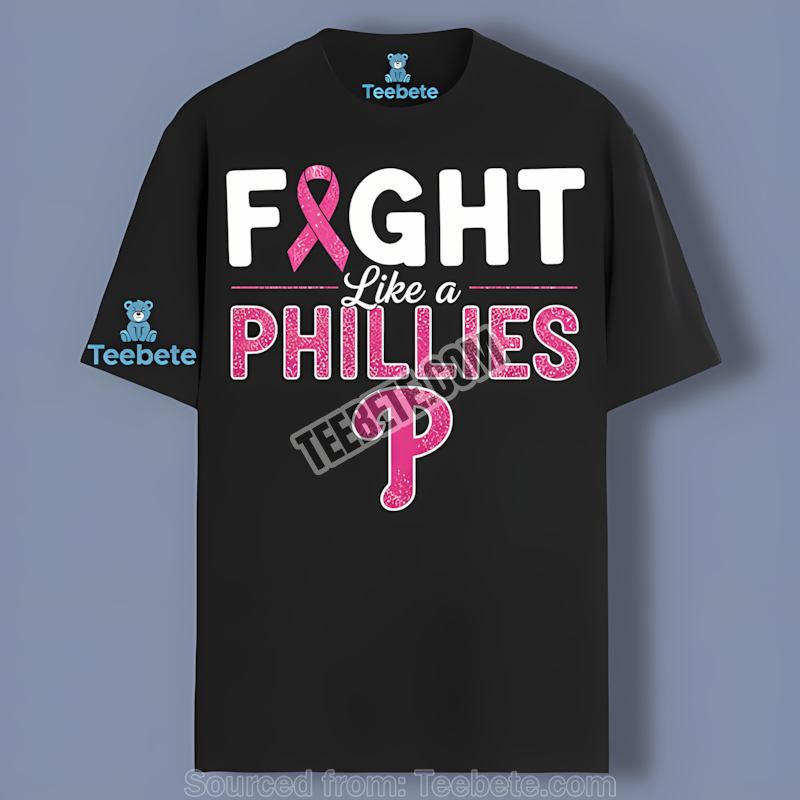 Philadelphia Phillies Fight Like A Girl Breast Cancer Shirt
