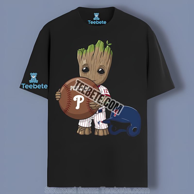 Philadelphia Phillies Groot Baseball Cotton Shirt