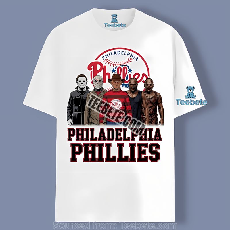 Philadelphia Phillies Halloween Horror Killers Cotton Shirt