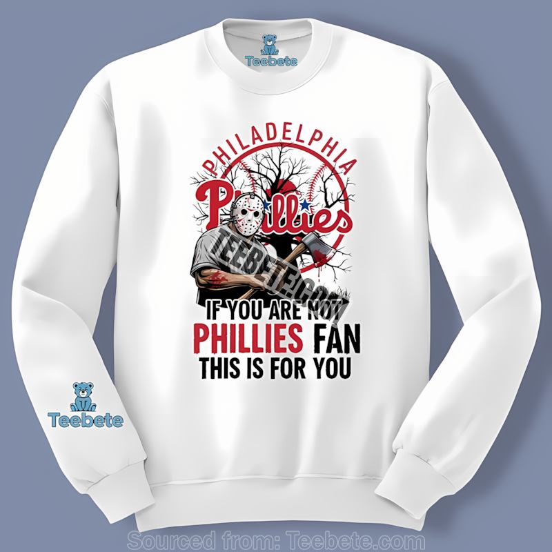 Philadelphia Phillies Halloween Jason Voorhees Sports Long Sleeve Philadelphia Phillies Halloween Jason Voorhees Sports Long Sleeve