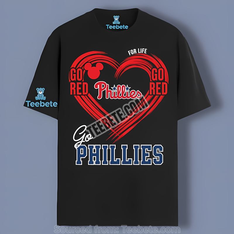 Philadelphia Phillies Heart Go Red Classic Shirt