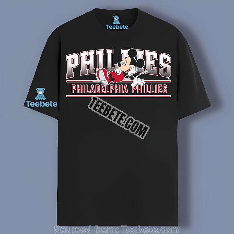 Philadelphia Phillies Mickey Mouse Relaxed Vintage Shirt