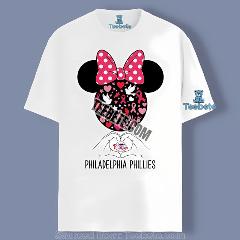 Philadelphia Phillies Minnie Mouse Breast Cancer Shirt