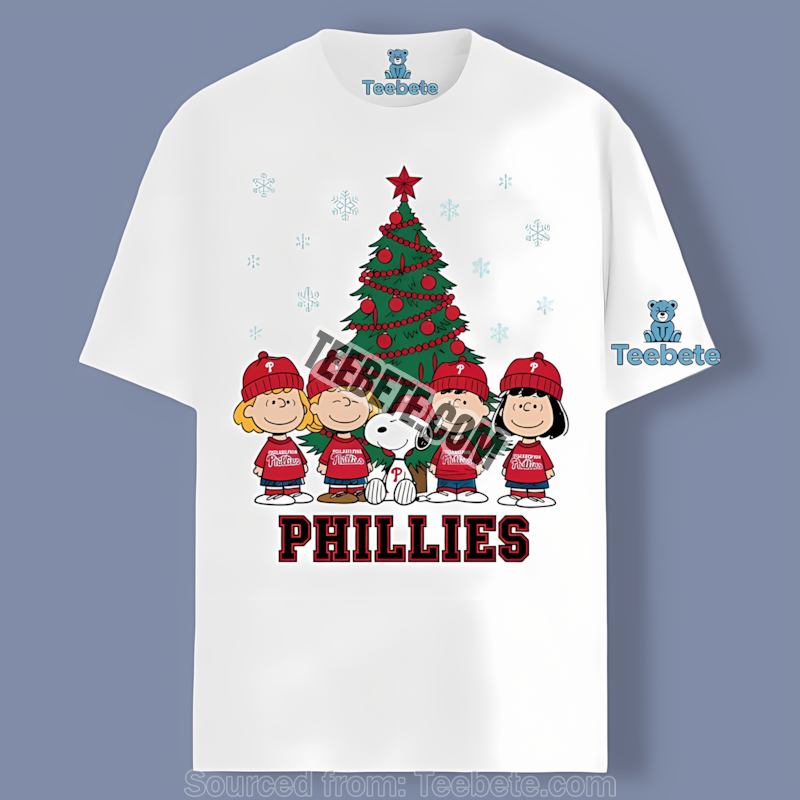 Philadelphia Phillies Peanuts Christmas Unisex Shirt