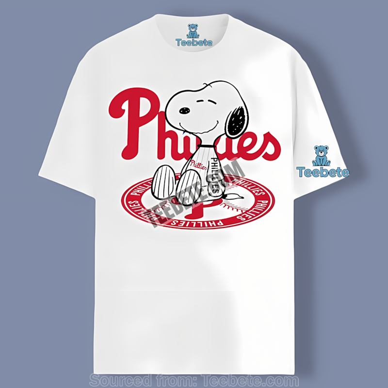 Philadelphia Phillies Snoopy Tattoo Logo Arm Shirt