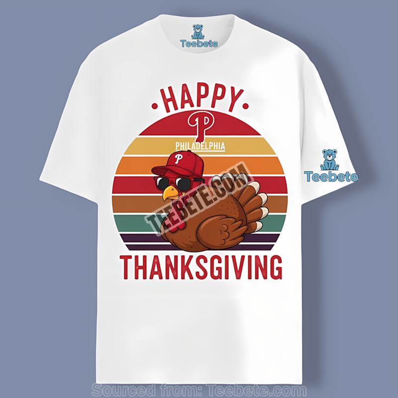 Philadelphia Phillies Thanksgiving Turkey Retro Shirt