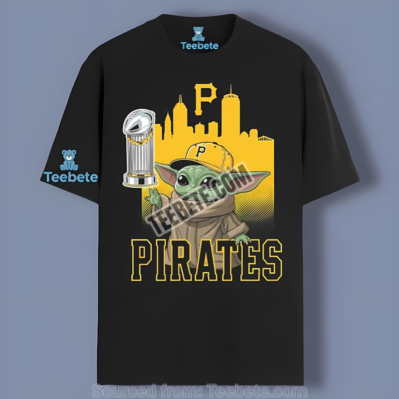 Pittsburgh Pirates Baby Yoda Holding World Series Trophy Sports Shirt