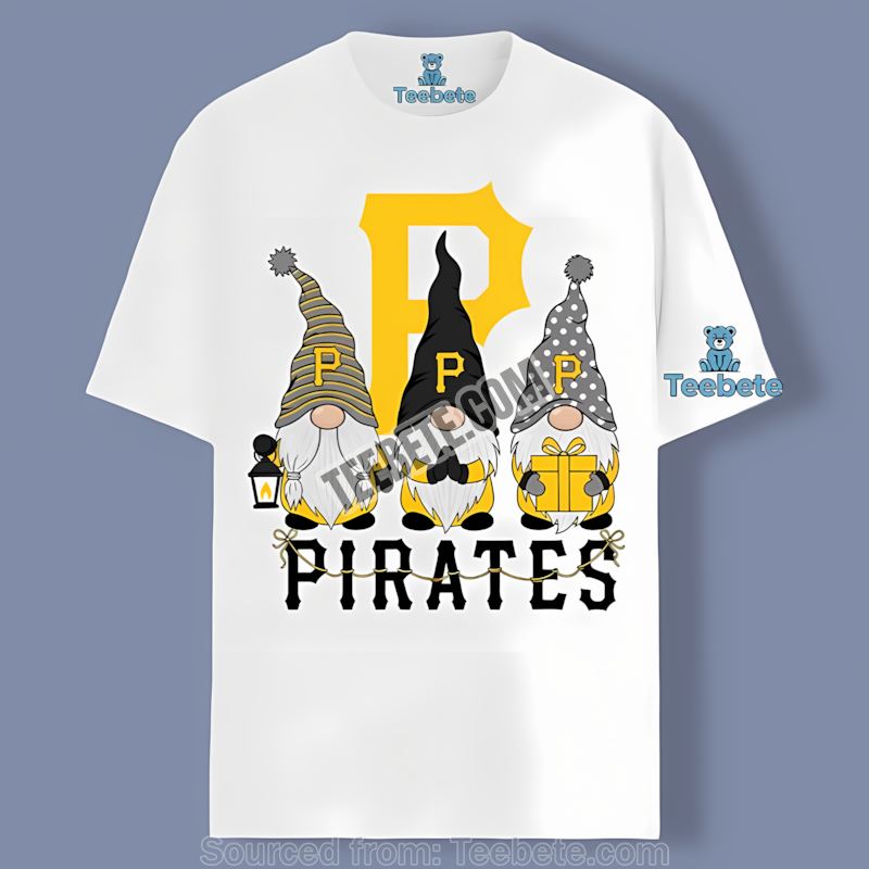Pittsburgh Pirates Christmas Gnomes Retro Shirt