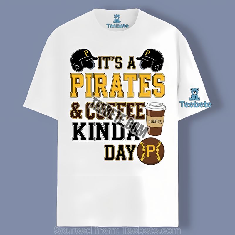 Pittsburgh Pirates Coffee Kinda Day Cotton Shirt