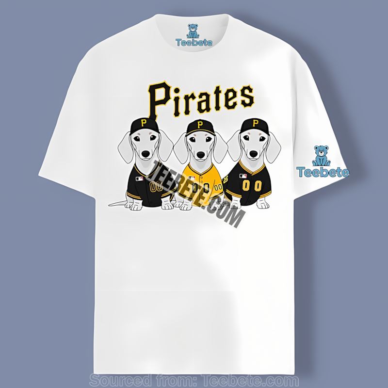 Pittsburgh Pirates Dachshund Dogs Regular Shirt