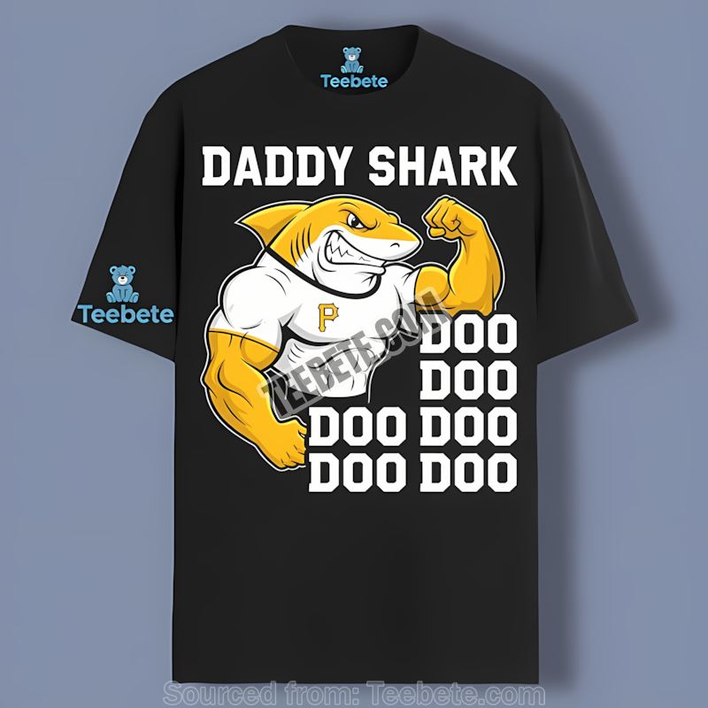 Pittsburgh Pirates Daddy Shark Regular Shirt