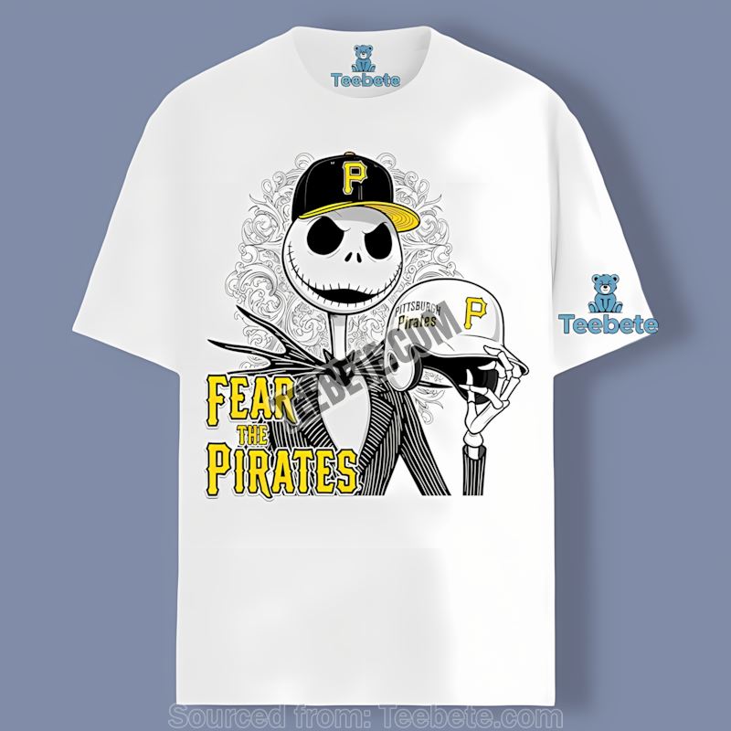 Pittsburgh Pirates Fear The Jack Skellington Cotton Shirt