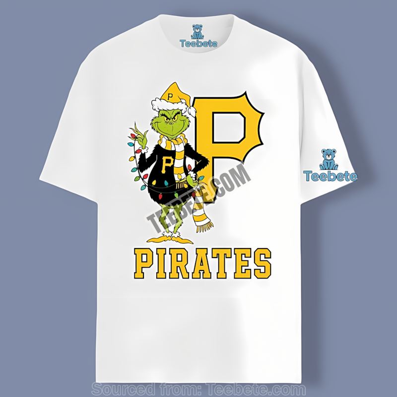 Pittsburgh Pirates Grinch Christmas Adults Shirt