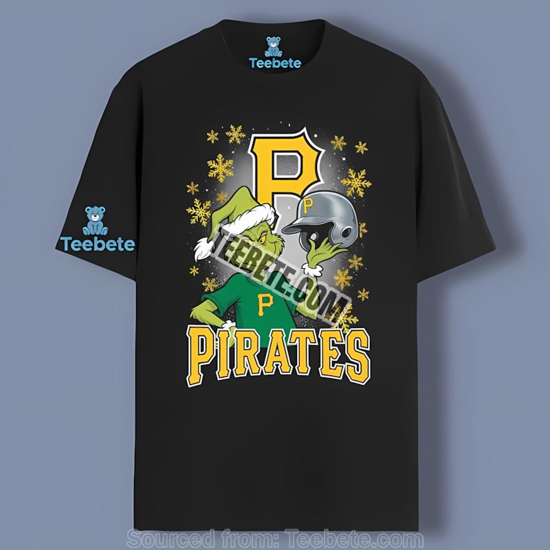 Pittsburgh Pirates Grinch Holding Helmet Sports Shirt