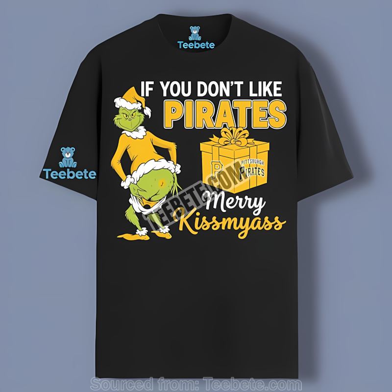 Pittsburgh Pirates Grinch Merry Kissmyass Classic Shirt