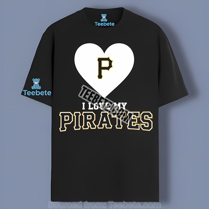 Pittsburgh Pirates I Love My Pirates Heart Vintage Shirt