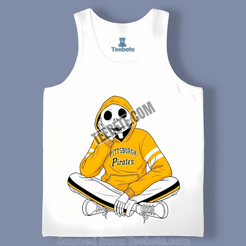 Pittsburgh Pirates Jack Skellington Hoodie Cotton Tanktop Pittsburgh Pirates Jack Skellington Hoodie Cotton Tanktop