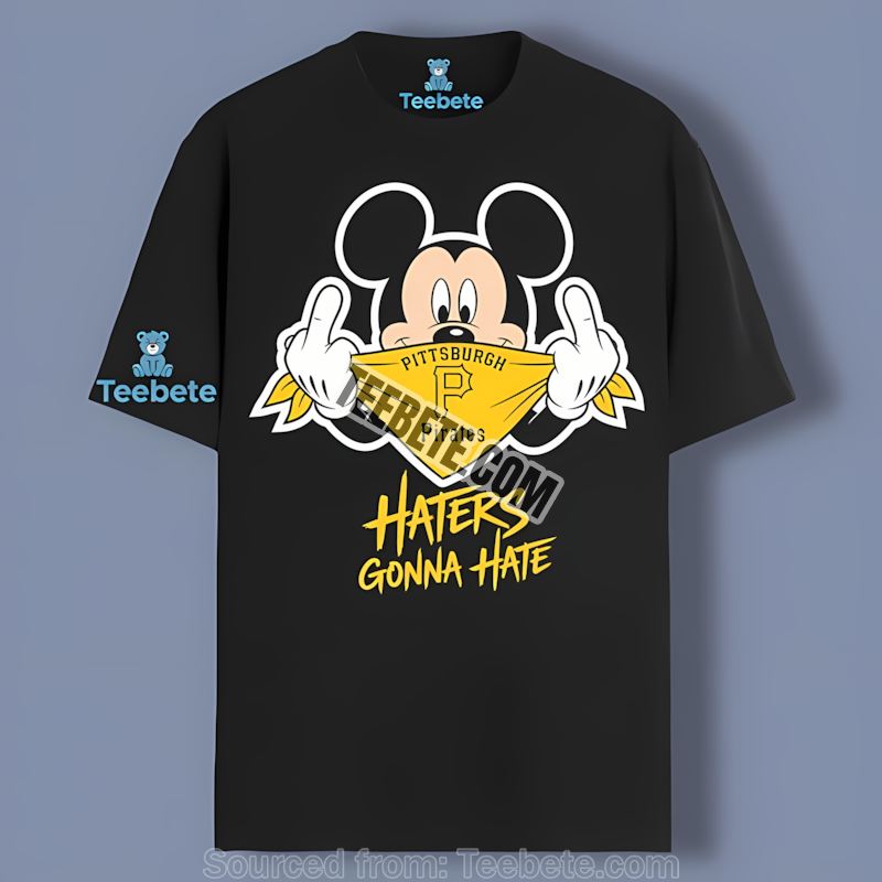 Pittsburgh Pirates Mickey Mouse Relaxed Cotton Shirt