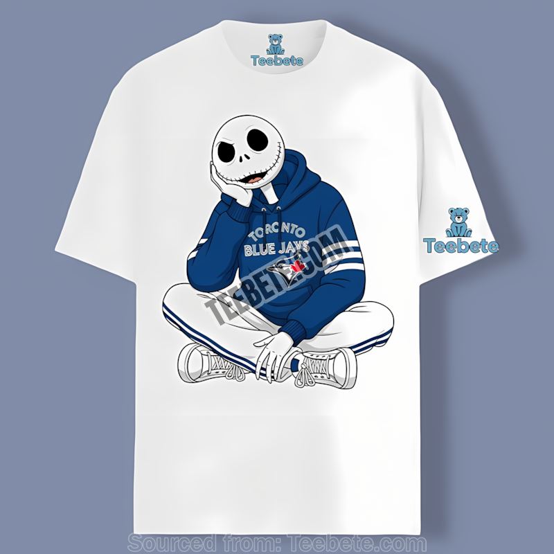 Relaxed Jack Skellington Toronto Blue Jays Hoodie Trendy Shirt