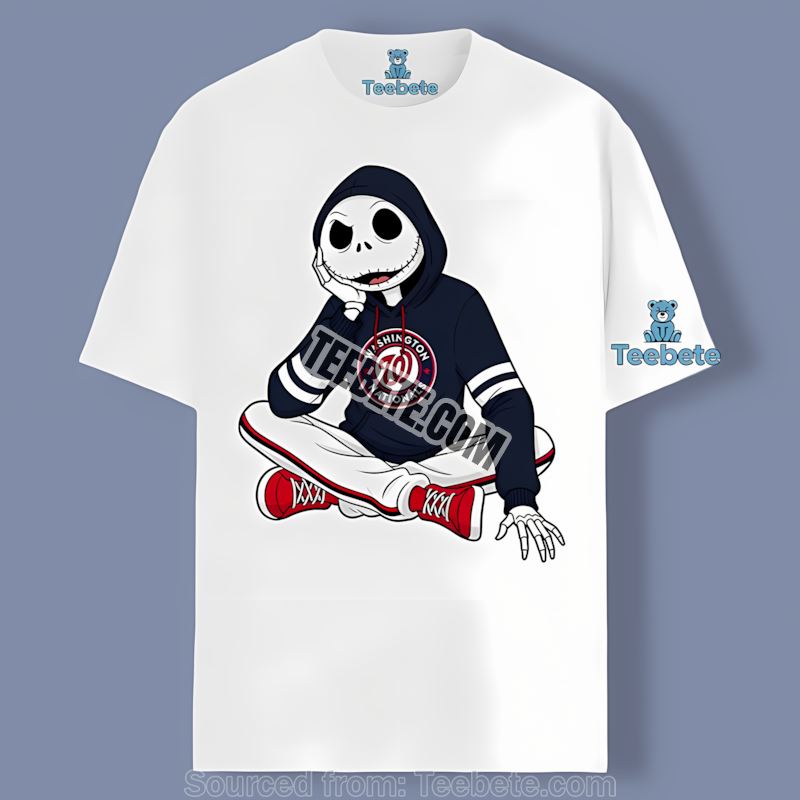 Relaxed Jack Skellington Washington Nationals Hoodie Vintage Shirt
