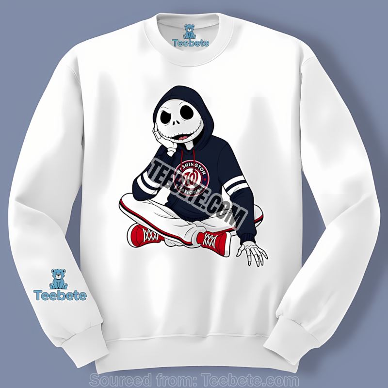 Relaxed Jack Skellington Washington Nationals Hoodie Vintage Long Sleeve Relaxed Jack Skellington Washington Nationals Hoodie Vintage Long Sleeve