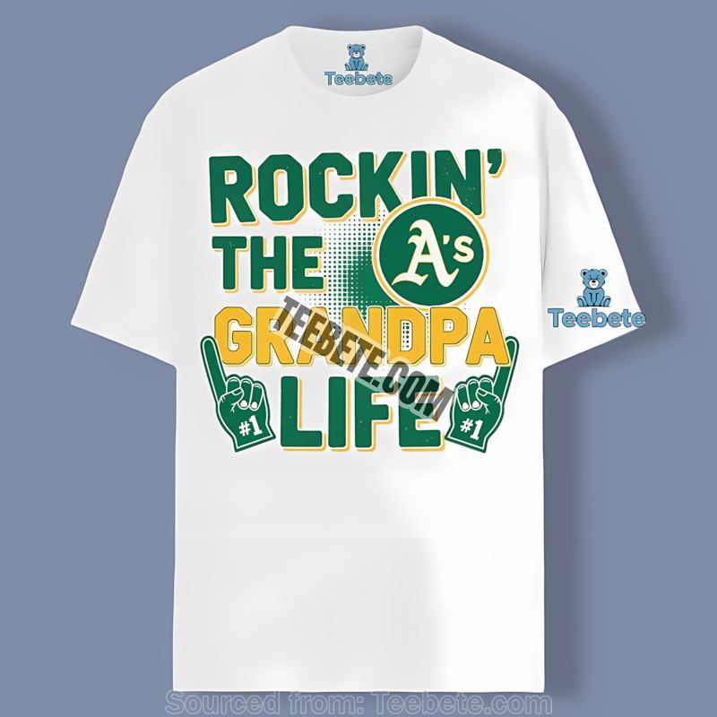 Rockin The Grandpa Life Oakland Athletics Vintage Shirt