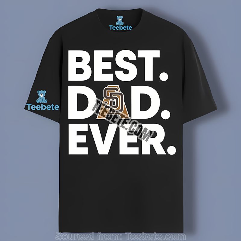 San Diego Padres Best Dad Ever American Flag Shirt