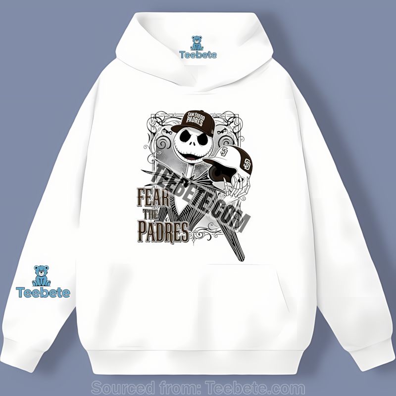 San Diego Padres Fear The Jack Skellington Sports Hoodie San Diego Padres Fear The Jack Skellington Sports Hoodie