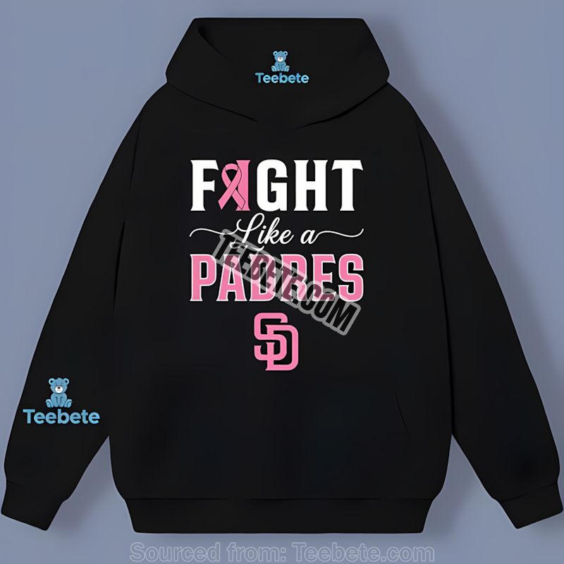 San Diego Padres Fight Like Breast Cancer Retro Hoodie San Diego Padres Fight Like Breast Cancer Retro Hoodie