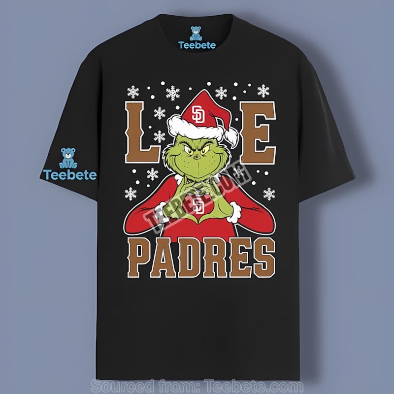 San Diego Padres Grinch Christmas Love Unisex Shirt