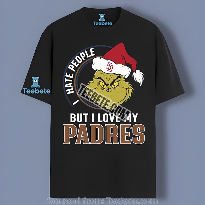 San Diego Padres Grinch I Hate People But Love My Padres Retro Shirt