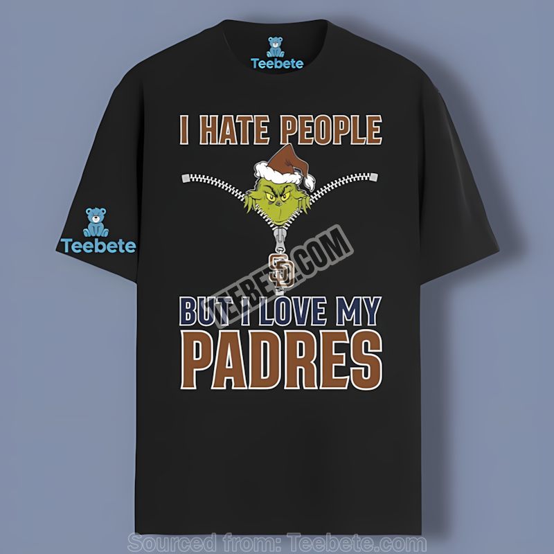 San Diego Padres Grinch I Hate People Love My Padres Retro Shirt