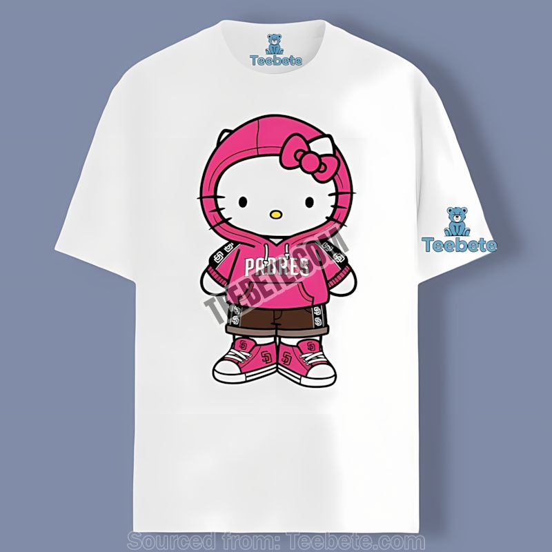 San Diego Padres Hello Kitty Unisex Shirt