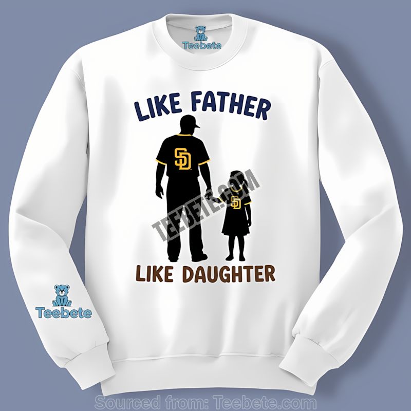 San Diego Padres Like Father Like Daughter Cotton Long Sleeve San Diego Padres Like Father Like Daughter Cotton Long Sleeve