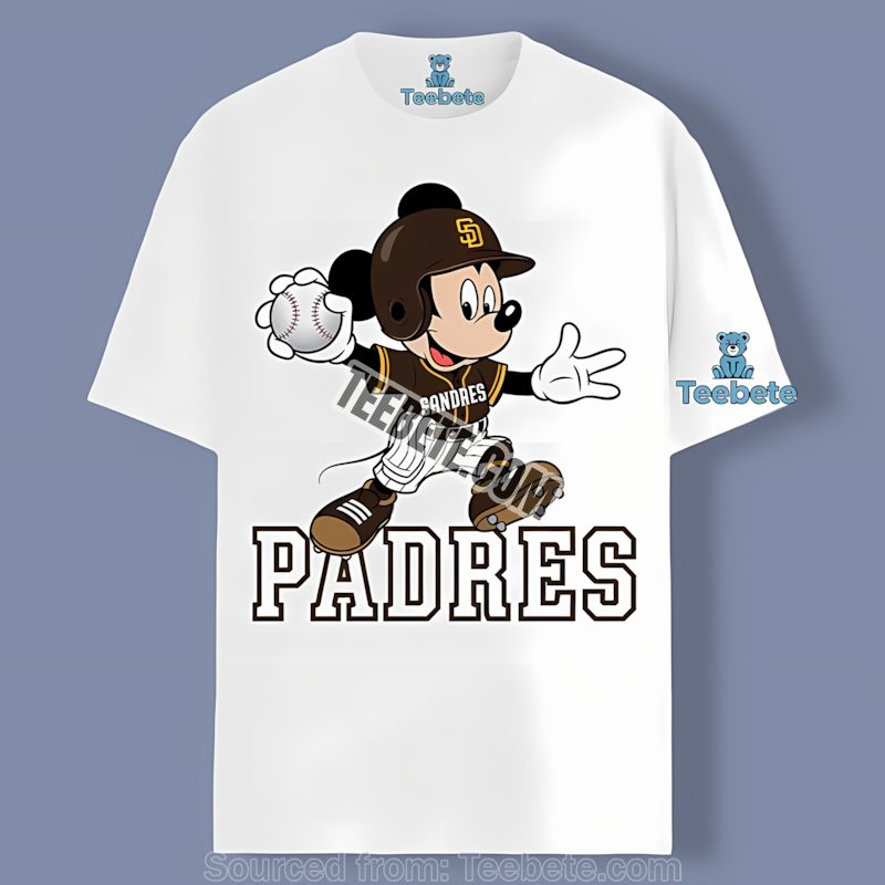 San Diego Padres Mickey Quarterback Graphic Shirt