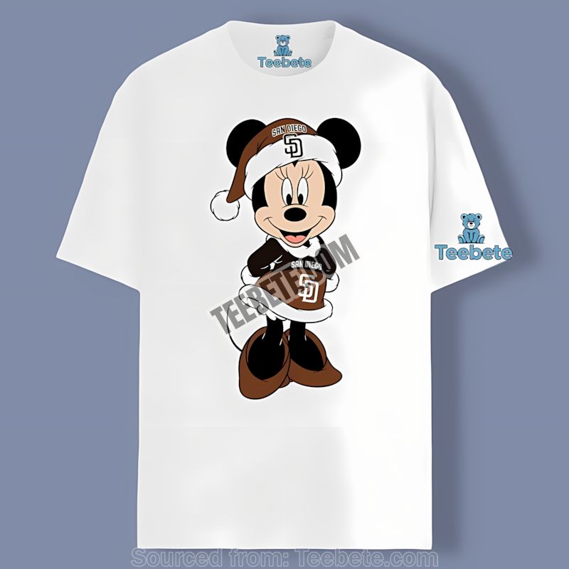 San Diego Padres Minnie Mouse Christmas Sports Shirt