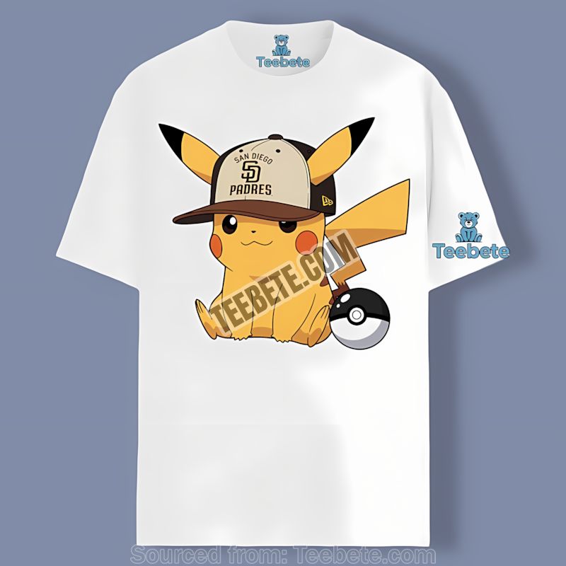 San Diego Padres Pikachu Hat Trendy Shirt