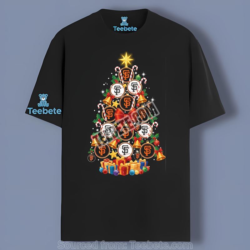San Francisco Giants Christmas Tree Logo Unisex Shirt