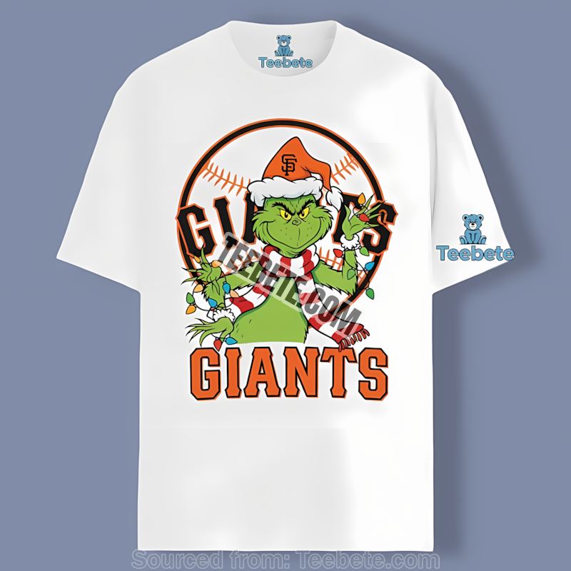 San Francisco Giants Grinch Christmas Adults Shirt