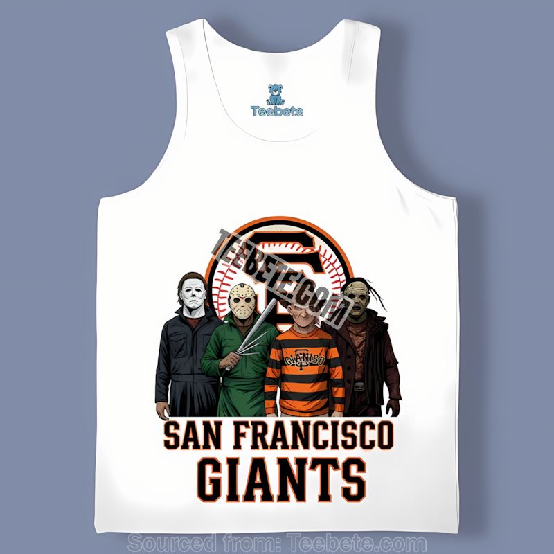 San Francisco Giants Halloween Horror Killers Retro Tanktop San Francisco Giants Halloween Horror Killers Retro Tanktop