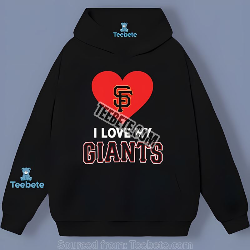 San Francisco Giants I Love My Giants Heart Vintage Hoodie San Francisco Giants I Love My Giants Heart Vintage Hoodie