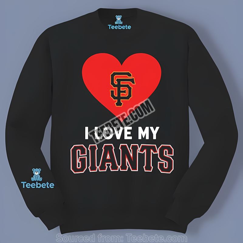 San Francisco Giants I Love My Giants Heart Vintage Long Sleeve San Francisco Giants I Love My Giants Heart Vintage Long Sleeve
